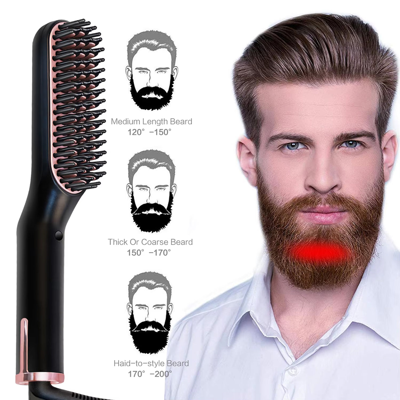 BeardiFix Heated Beard Brush